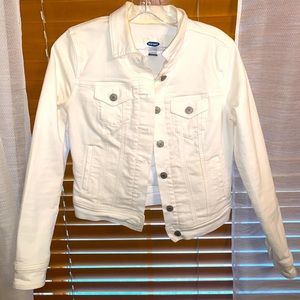 White denim jacket
